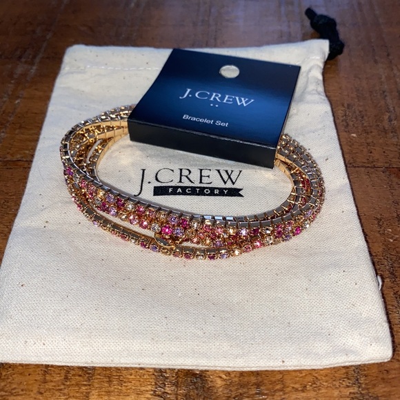 J. Crew Crystal Stretch Bracelets. Set of 5. - Picture 2 of 11